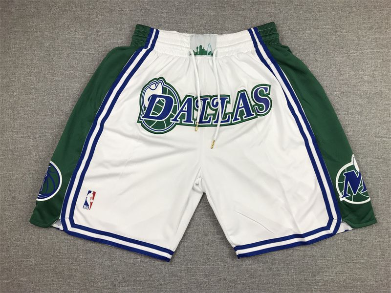 2025 Men NBA Dallas Mavericks Shorts White style 1->dallas mavericks->NBA Jersey